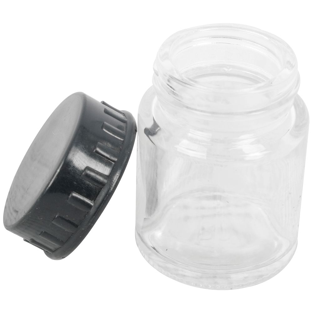 Glass Jar 22cc For Airbrush No Spout